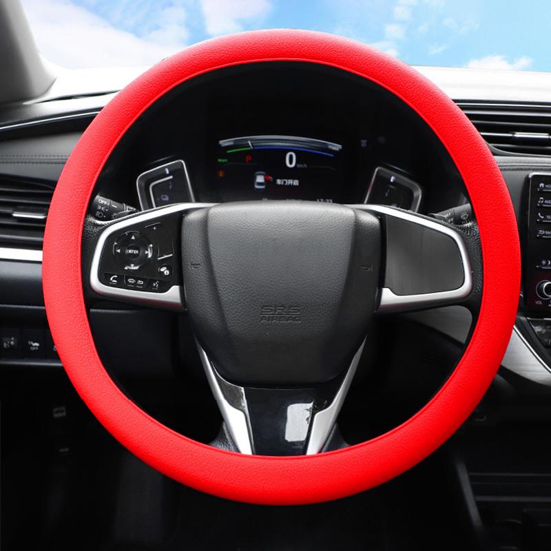 Car Silicone Steering Wheel Elastic Glove Cover