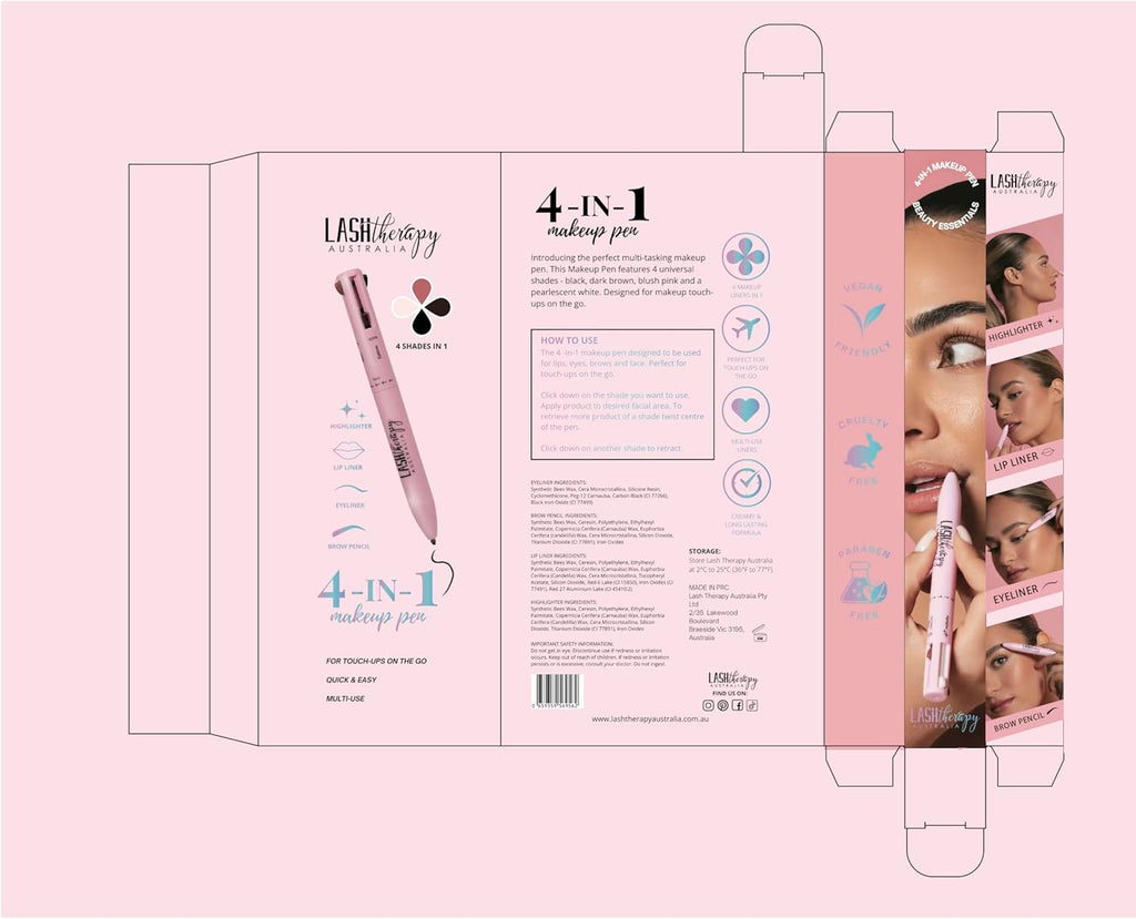 4-in-1 Multi-Effect Makeup Pen – Eyeliner Magic in One Tool!