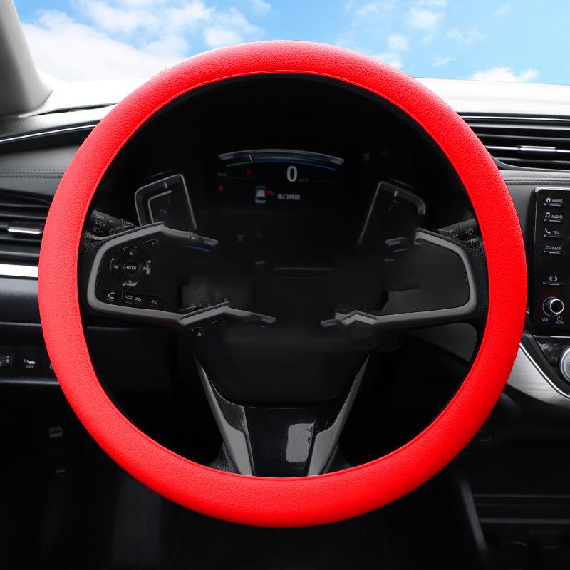 Car Silicone Steering Wheel Elastic Glove Cover